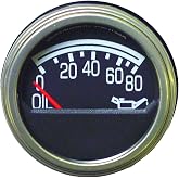 Crown Automotive J5750279 Oil Pressure Gauge, Black Silver