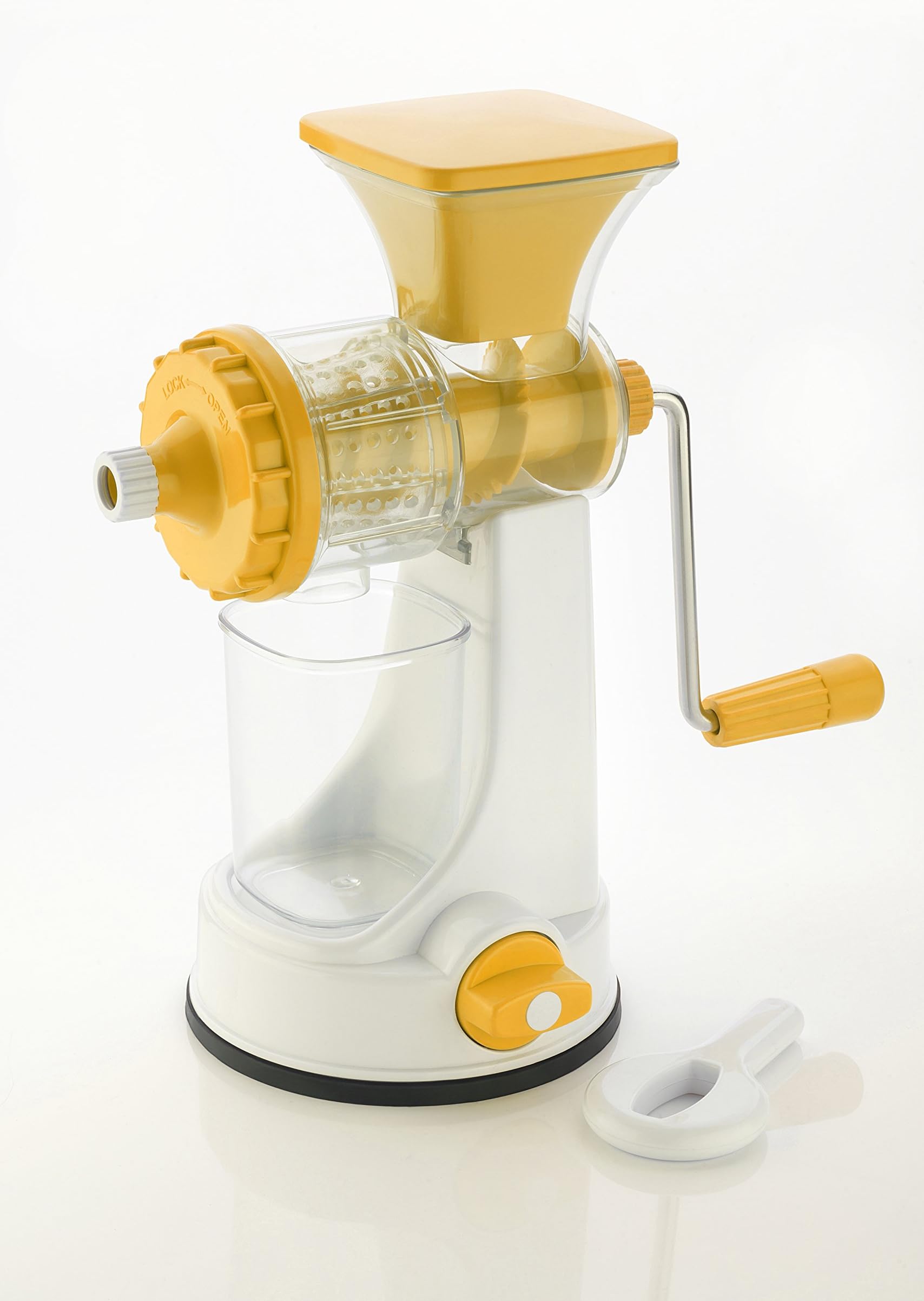 Nexa Fruit & Vegetable Manual Juicer with Steel Handle (Orange)
