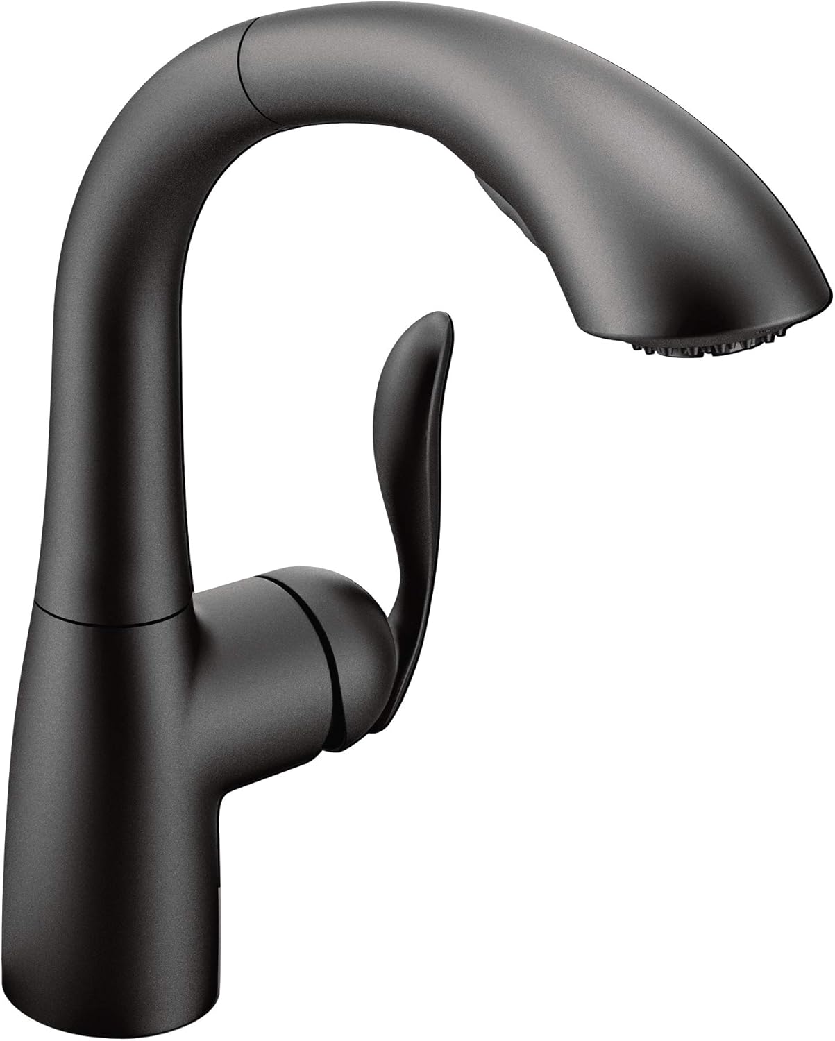 Moen 7294bl Arbor One Handle Pullout Kitchen Or Laundry Faucet Featuring Power Clean Matte Black Touch On Kitchen Sink Faucets Amazon Com