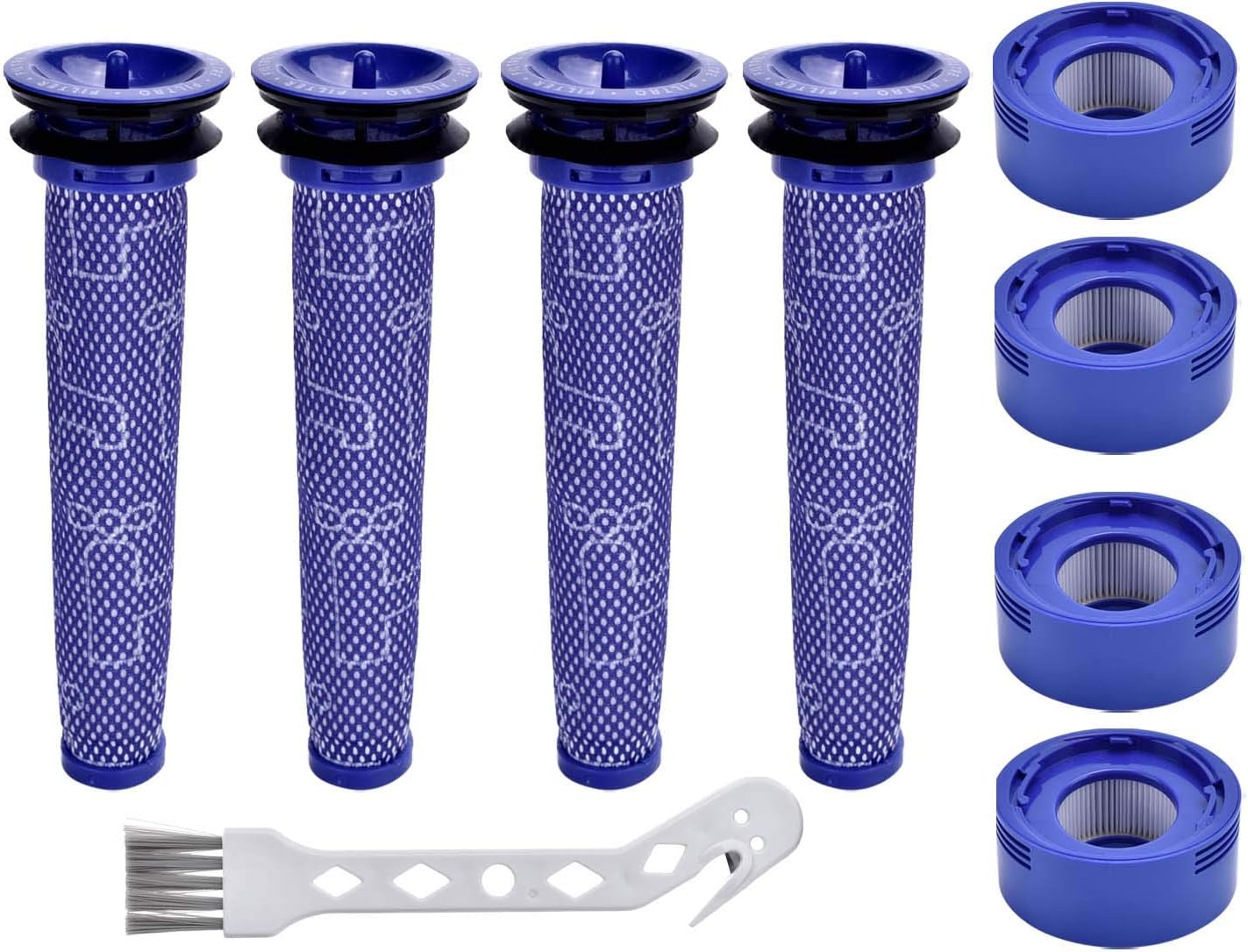 Anicell V8 Filter for Dyson 8 Pack Vacuum Filter Replacement Kit for Dyson V8+, V8