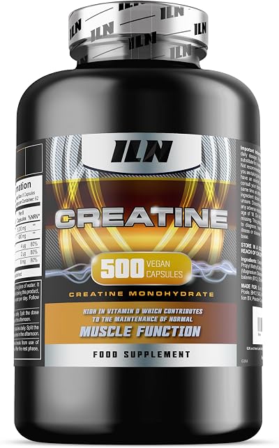 Iron Labs Nutrition Creatine Capsules 5200mg Daily Serving 500 Caps vegan
