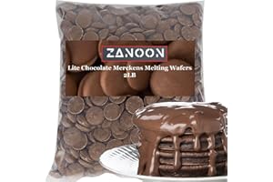 Milk Chocolate Melting Wafers for Molds 2LB– Merckens Style, Chocolates Cocoa Lite, Creamy & Sweet Taste, Perfect for Dipping, Desserts, and Chocolate Fountains, 32oz by ZANOON (Milk Chocolate)