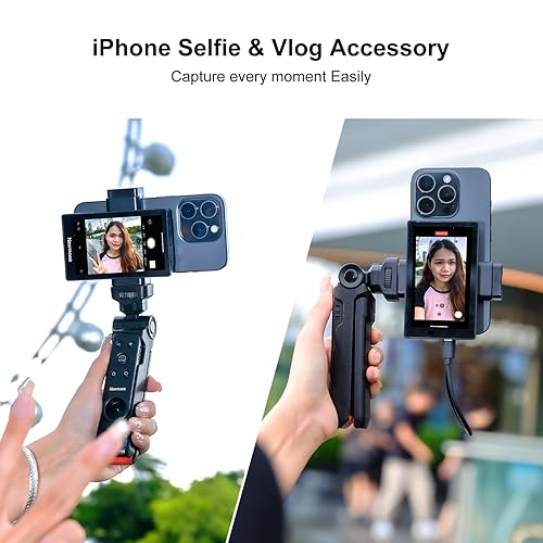 Newmowa Phone Vlog Selfie Monitor Screen,Support 4K Wired