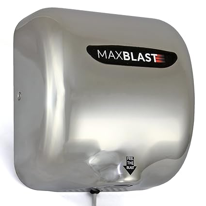 MAXBLAST Gastro Automatik Händetrockner Handtrockner Hand Trockner Einzelhandel 550 Watt Silber