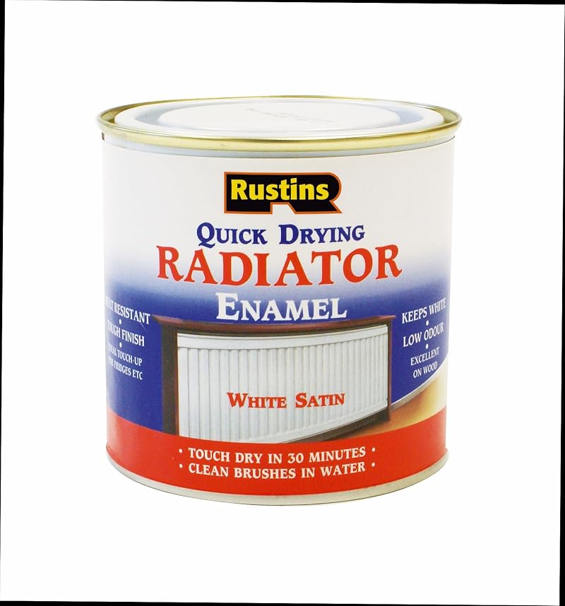 Rustins Quick Dry Radiator Enamel Satin 250ml White