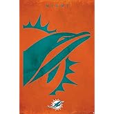 NFL Miami Dolphins - Logo 25 Wall Poster, 34L" x 22.4W", Unframed Version