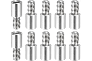 PATIKIL 10 Pcs M5x10+8mm Stainless Steel Standoff Extension Posts Screws,Metric Male Female Thread Adapters Spacer for PCB,Quadcopter Drone,Computer & Circuit Board Assortment Kit