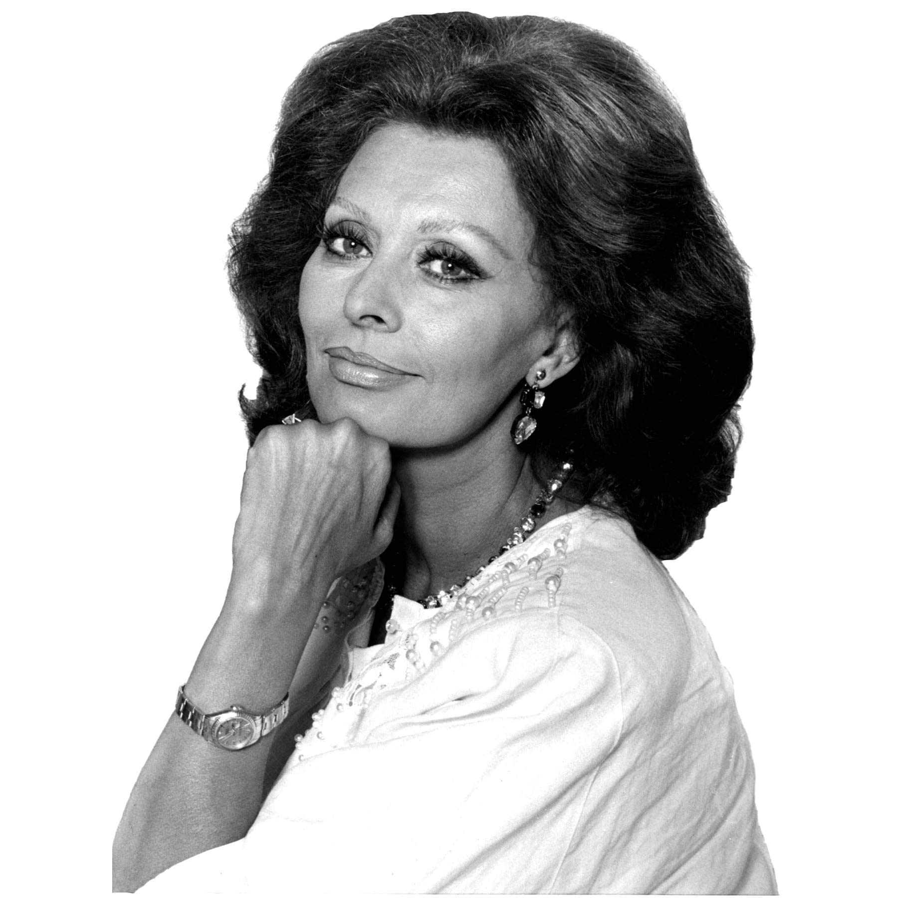 Artery8 Warren Portrait Actress Sophia Loren Photo Premium Wall Art Canvas Print 18X24 Inch