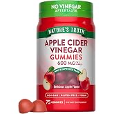 Nature's Truth Apple Cider Vinegar Gummies | 600 mg | 75 Gummies | Apple Flavor | Vegan, Non-GMO &amp; Gluten Free Supplement