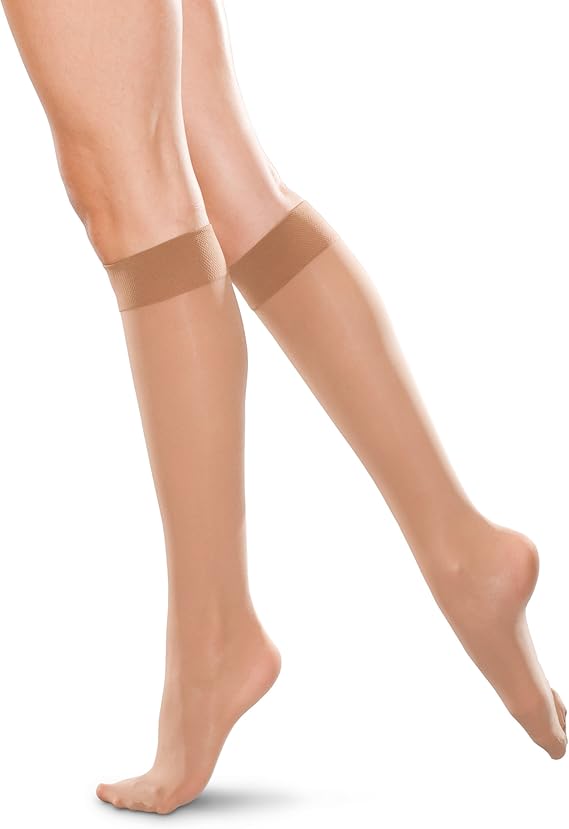 Therafirm LIGHT Women's Knee High Support Stockings 10