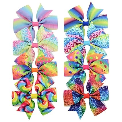 Voiks 3 Inches Hair Bows For Girls Large Big Grosgrain Ribbon