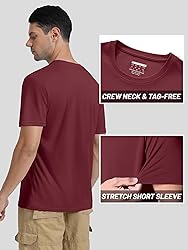 TACVASEN UV Rash Guard Mens Short Sleeve Quick Dry