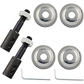 Anazous Shaft Arbor Extender 8mm Motor Arbor Adapter Bench Grinder Extension Shaft Threaded Shaft Backing Kit for Polisher Sander Polishing Grinding Buffing Wheel Rotary