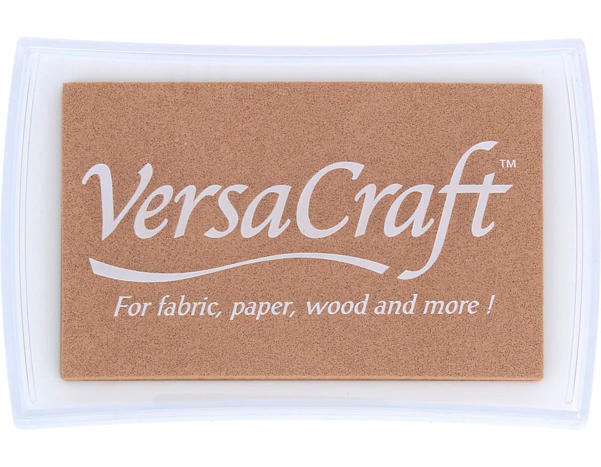 Tsukineko Sand Versacraft Ink Pad, Beige, 6.3 x 9.7 x 2 cm