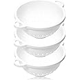 Chef Craft 5-Quart Colander 11" x 5" in Size, White, 3-Pack