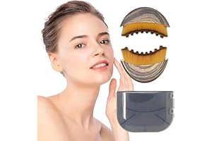 2PCS Contour Face Brush,for Jawline Sculpting,Ergonomic Design,Ergonomic Design to Precisely Fit Facial Curves,PortableBeauty