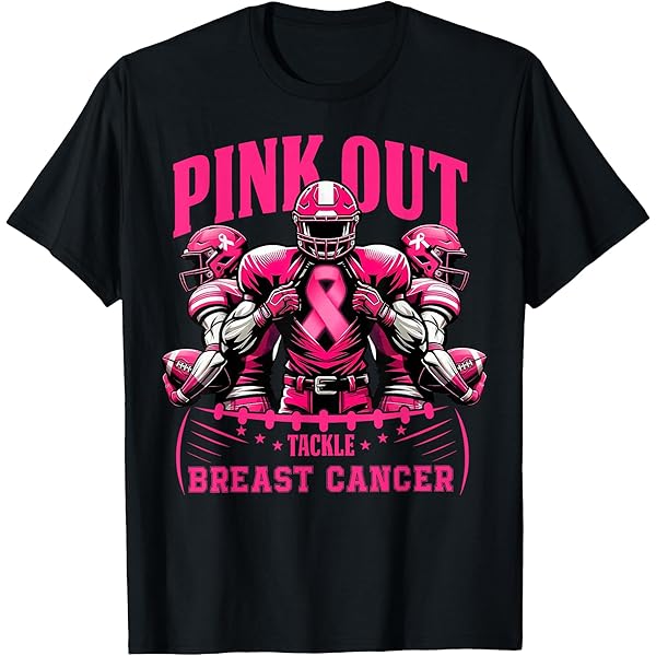 Amazon.com: 2025 Pink Out Football Team Breast Cancer Awareness