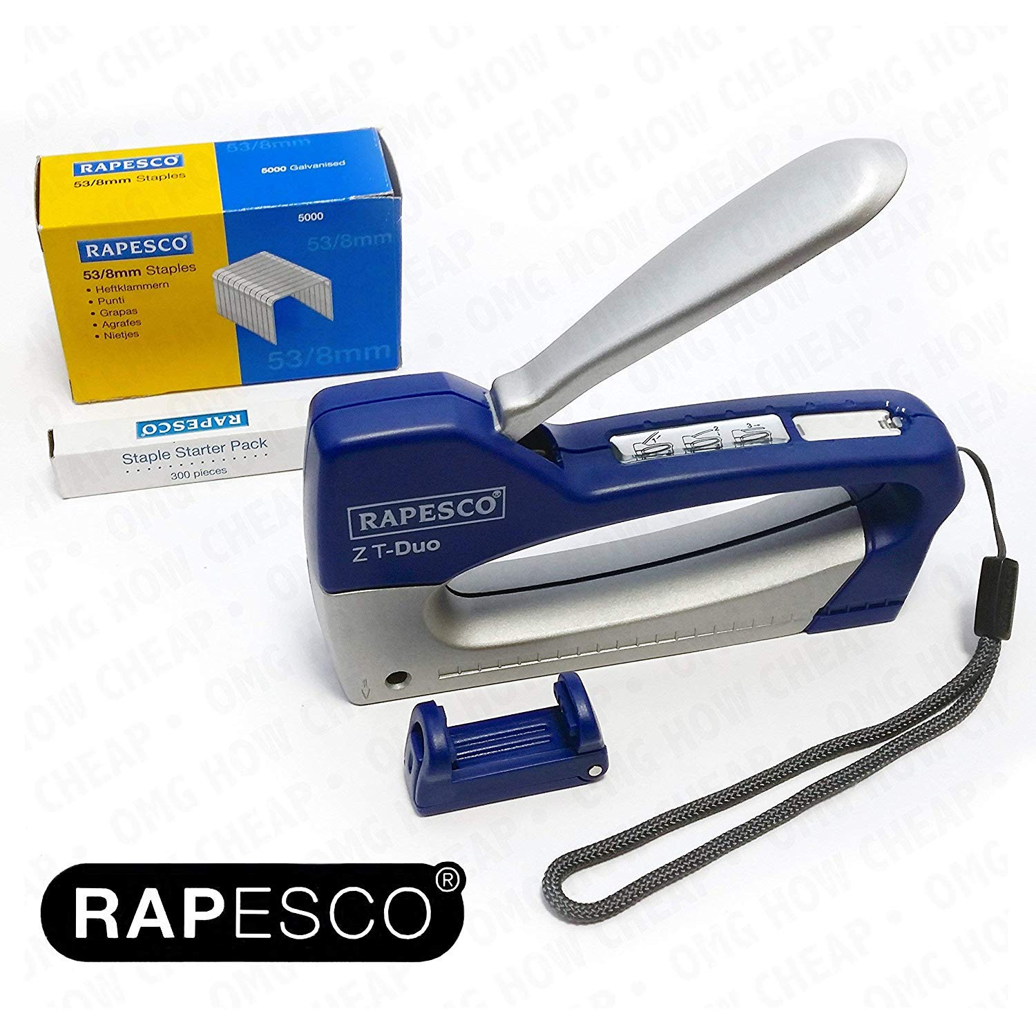 Rapesco Z TDuo Staple Tacker Value Set Includes 5300 Staples