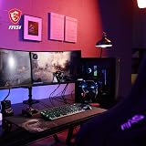 MSI MPG GUNGNIR 300P AIRFLOW Mid-Tower PC Case E-ATX 4x120mm Fans PCIe 4.0 Riser view 4