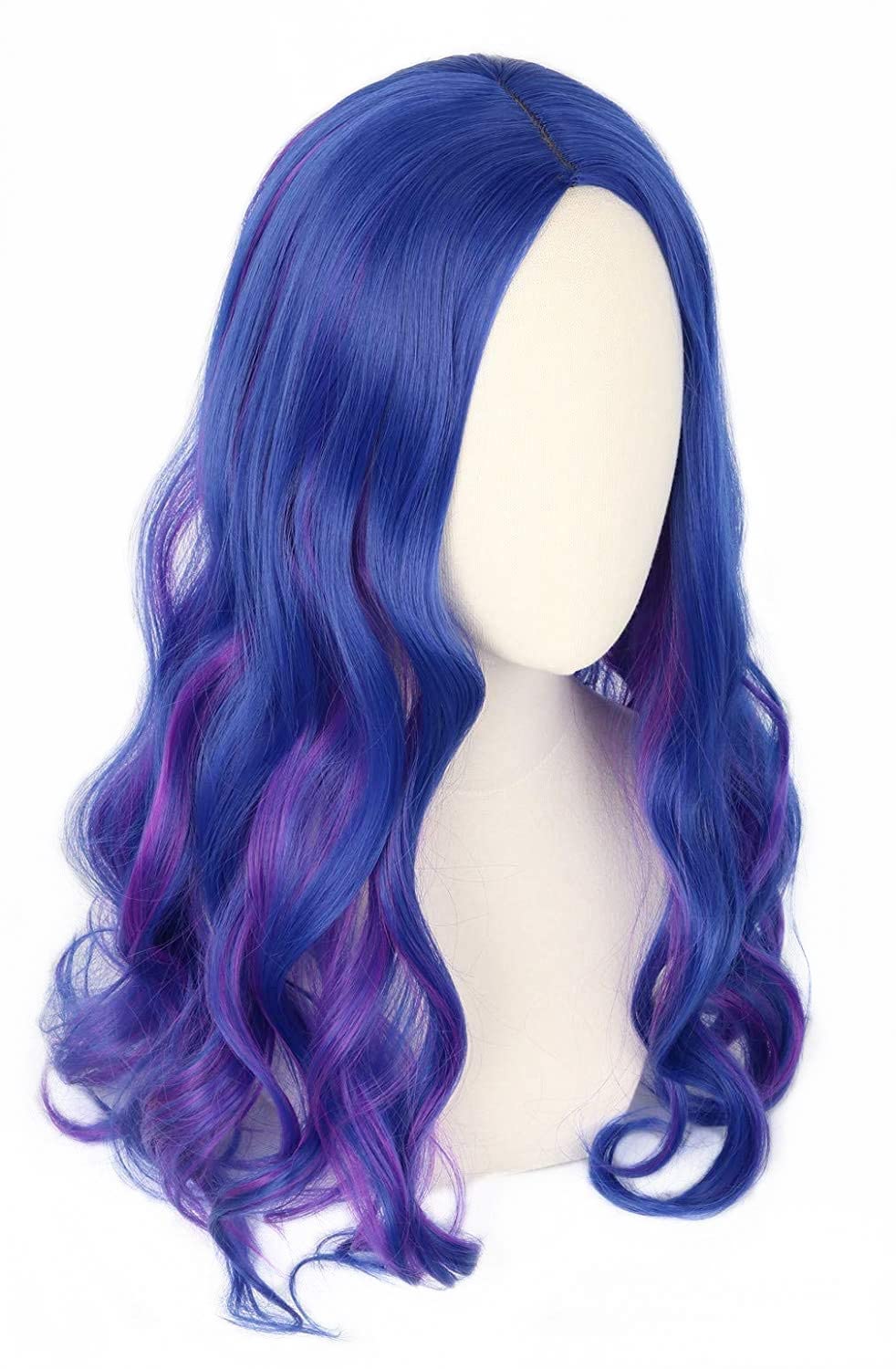 Photo 1 of Topcosplay Kids wig for Girls Blue and Purple Wig Halloween Costume Cosplay Wig Long Wavy