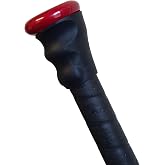 Grip N Rip TRIGGER Baseball/Softball Bat Grip Ergonomic Asymmetrical Design for Enhanced Comfort &amp; Control Features Grooves for Finger Placement, Smooth Palm Relief (Black)
