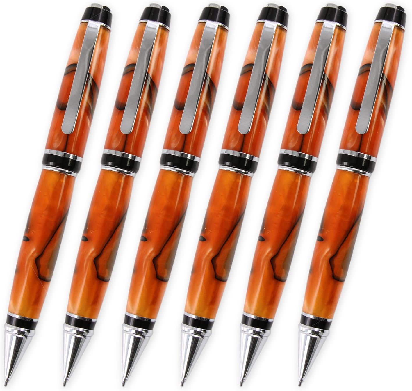 Legacy Woodturning, Cigar Pencil Kit - Chrome, 6 Pack