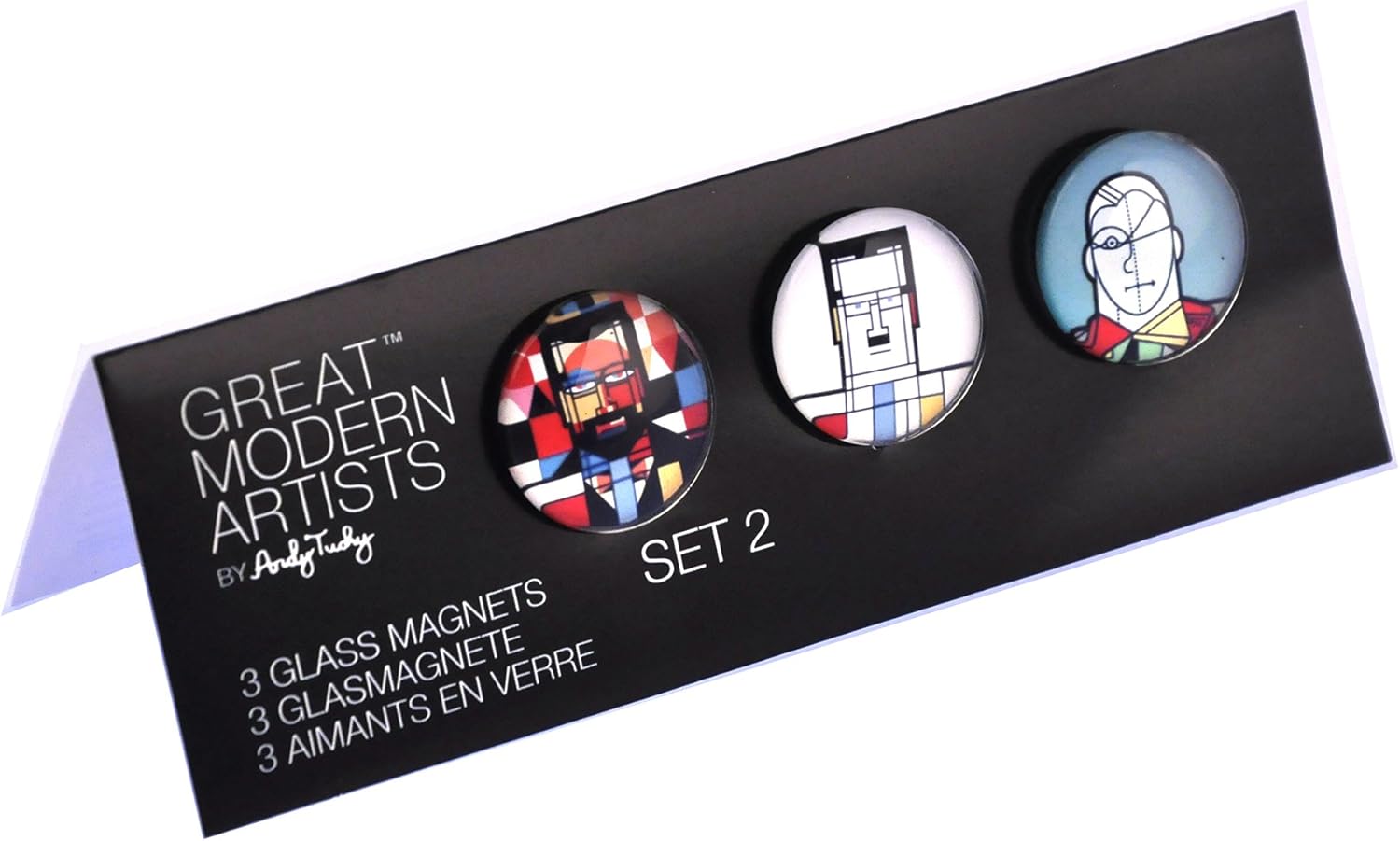 Amazon クリー モンドリアンデチリコ 偉大なるモダンアーティストガラスマグネットセット２ 置物 オブジェ オンライン通販