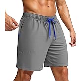 Separatec Mens Hiking Shorts - 7" Lightweight Quick Dry Casual Shorts with Zipper Pockets for Outdoor Active,Running,Travel