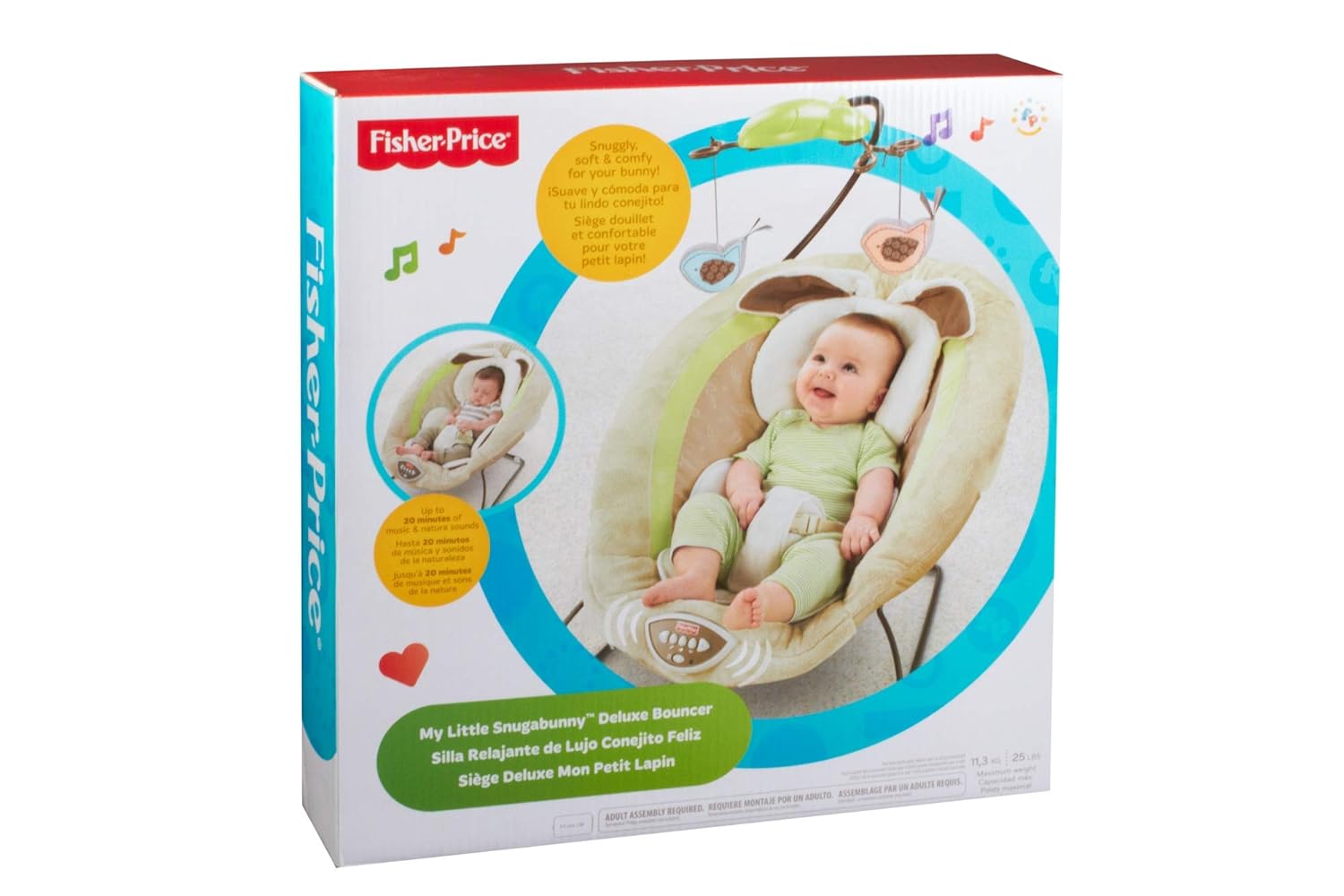 fisher price my little snugabunny bouncer