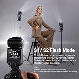 NEEWER TT560 Camera Flash Speedlite GN38 5600K Off-Camera S1/S2 view 5