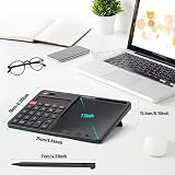 HIHUHEN HY-666KA Calculator with Writing Pad Solar Battery Dual Power 12-Digit view 3