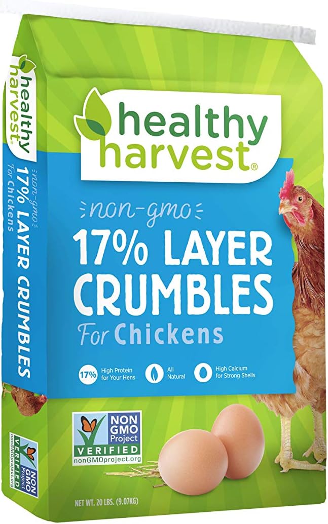 Healthy Harvest 1 Piece 17-Percent Layer Crumbles For Poultry, 20 Lb