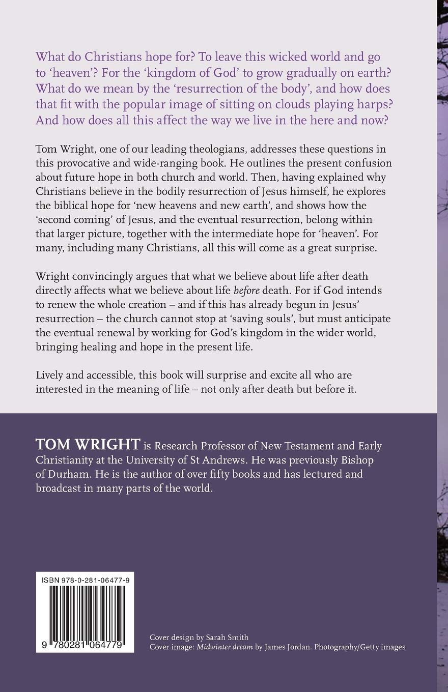 Surprised By Hope Tom Wright 8601300180786 Amazoncom Books - 