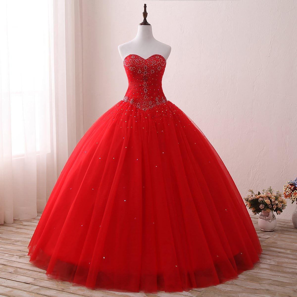 red gown formal