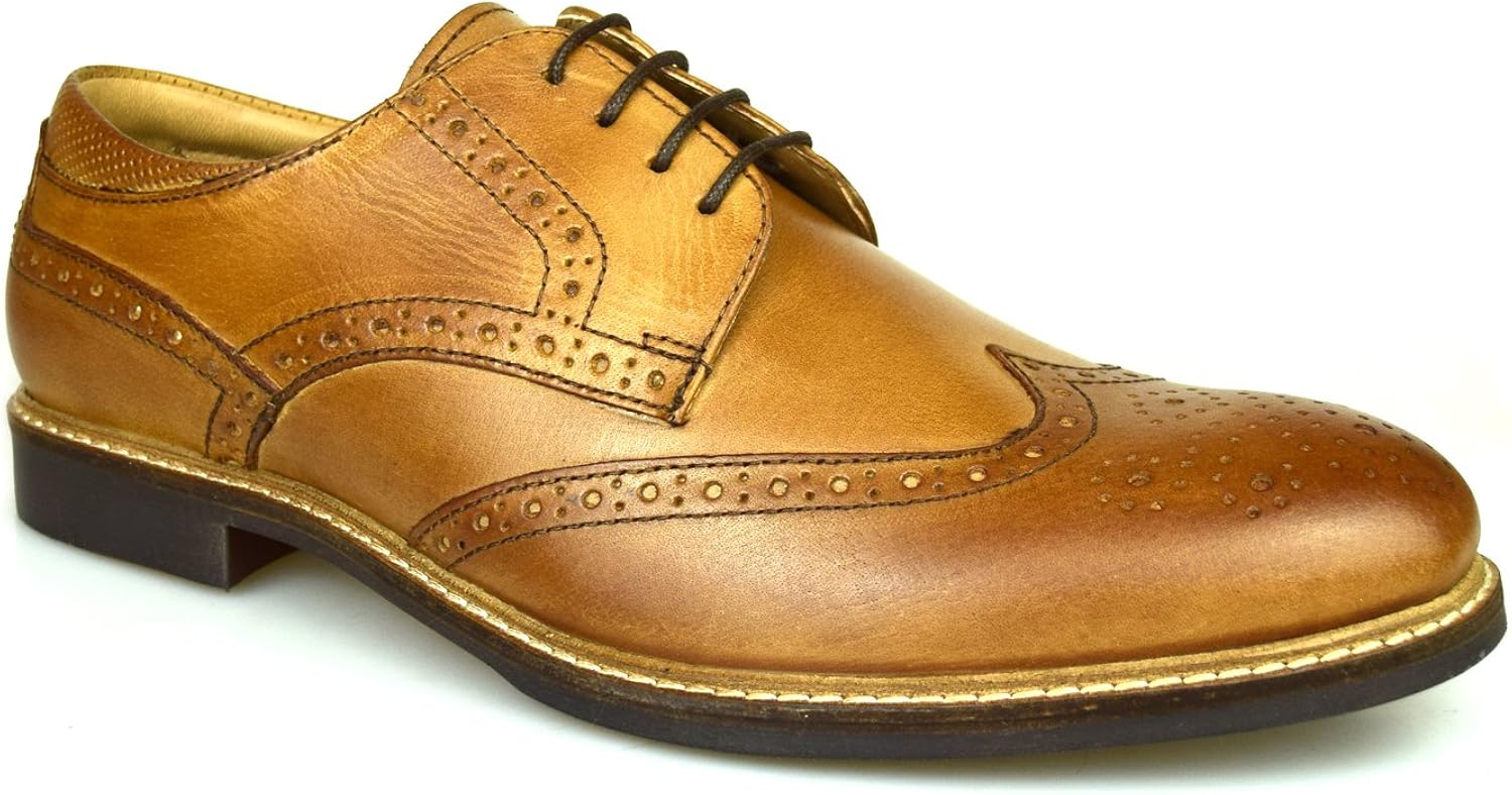 mens tan brogues