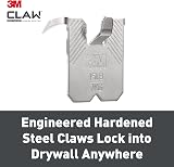 3M CLAW Plasterboard Picture Hanger 4 Hangers Holds Up To 7 kg view 7