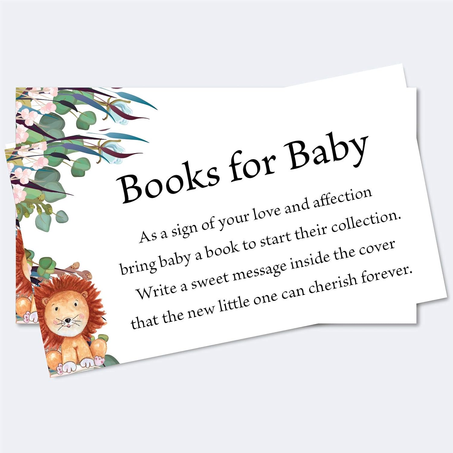 Baby Shower Book Instead Of Card What To Write Inside Amazon Com 50