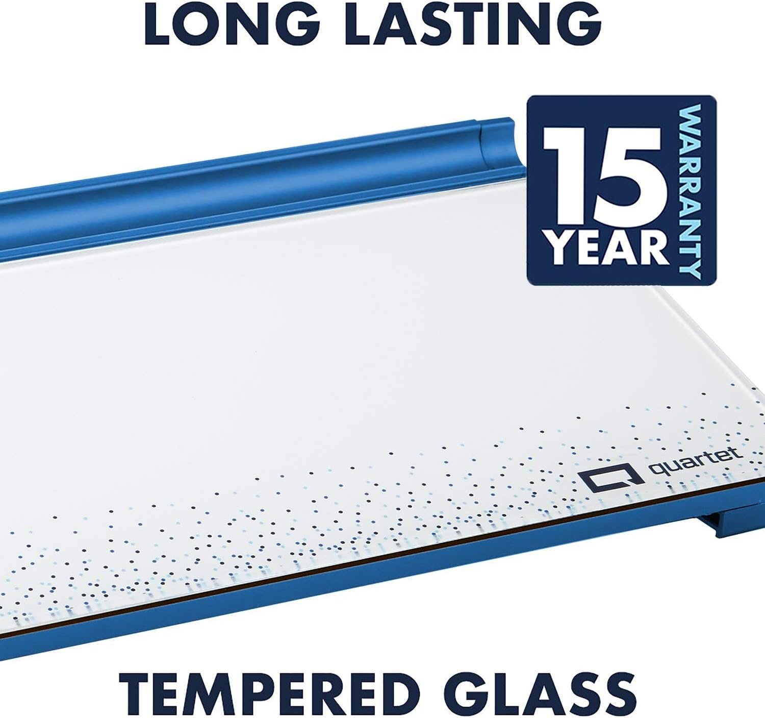 Quartet Glass Desktop Computer Pad, 18" x 6", Whiteboard, Dry Erase Surface, Dot (GDP186D) : Office Products