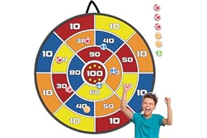 Finditop Outdoor Games, Large 29in Dart Board for Kids Games Boys, Double-Sided Party Games Outdoor Toys Gifts for 3 4 5 6 7 8 9 10 11 12 Years Old