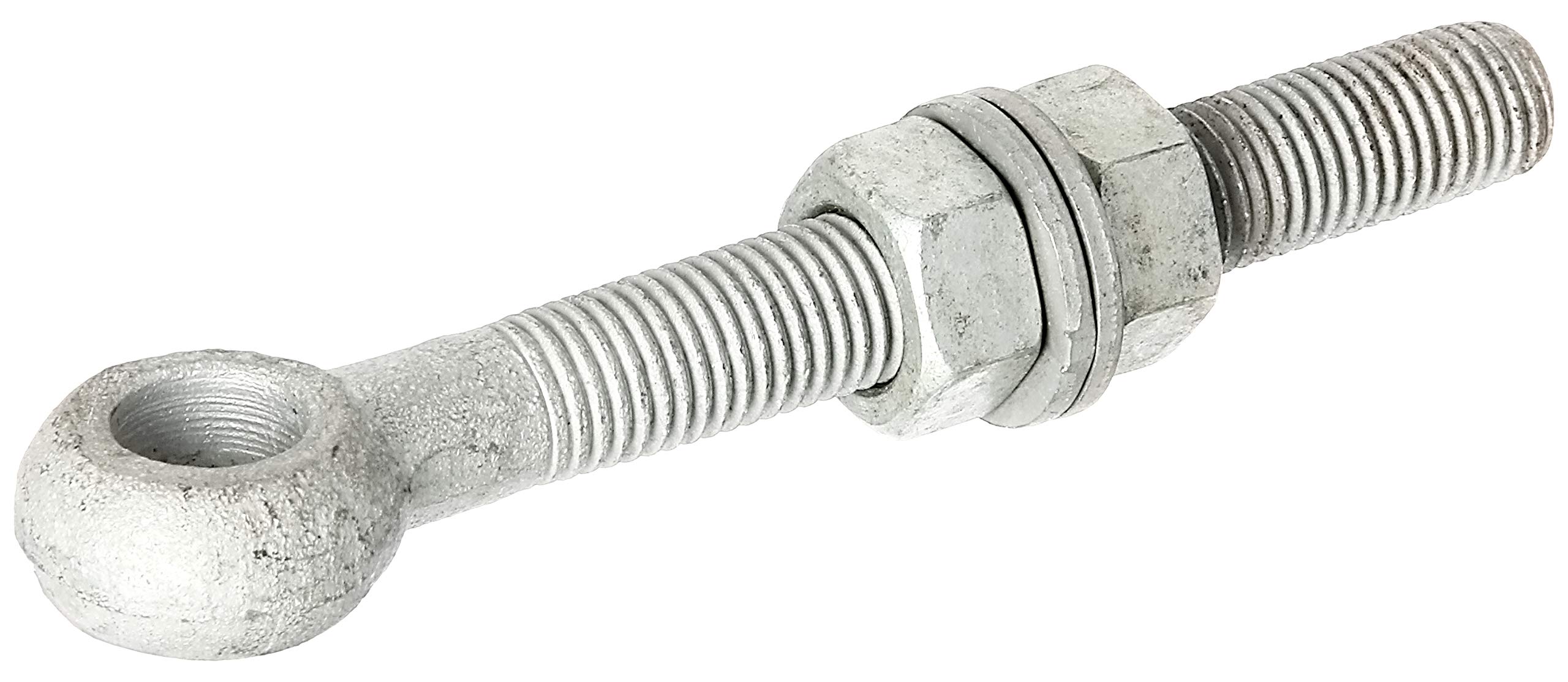 Gah-Alberts 417260 Eye Bolt with M16 Thread and 130 mm Distance Between Thread and Eye Hot-Dip Galvanised