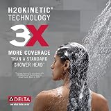 Delta Faucet 52668-BL H2Okinetic 5-Setting Raincan Shower Head Matte Black view 3