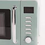 Haden Cotswold Green Microwave 800W Retro 20L Compact Digital Oven view 4