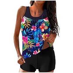 Tankini Swimsuits for Women Tummy Control Blouson