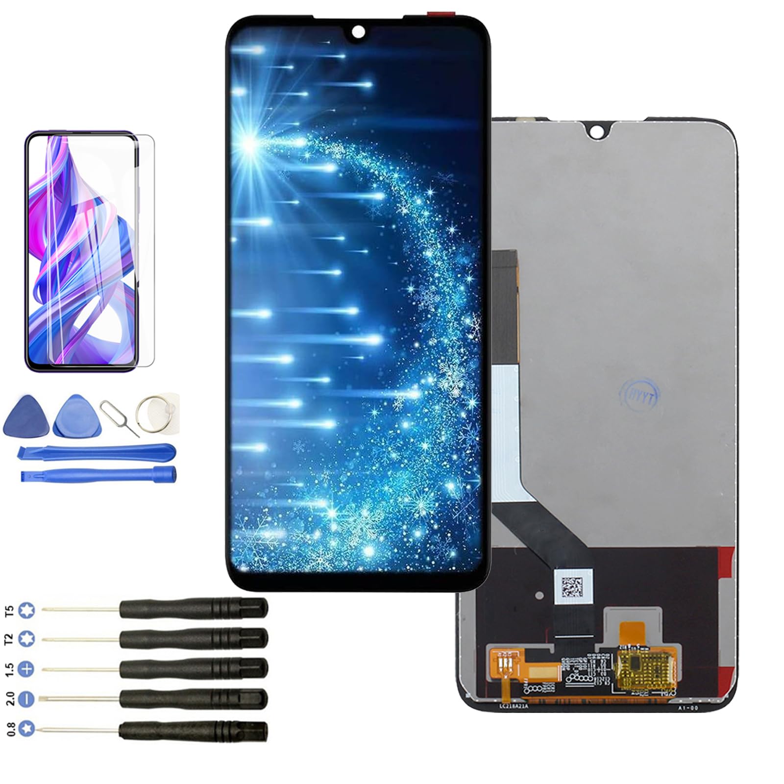 RongZy Display for Redmi Note 7 / Redmi Note 7 Pro LCD Touch Screen Internal Digitizer for Xiaomi Redmi Note 7 / Redmi Note 7 Pro Replacement Assembly with Tools Kit(Black)