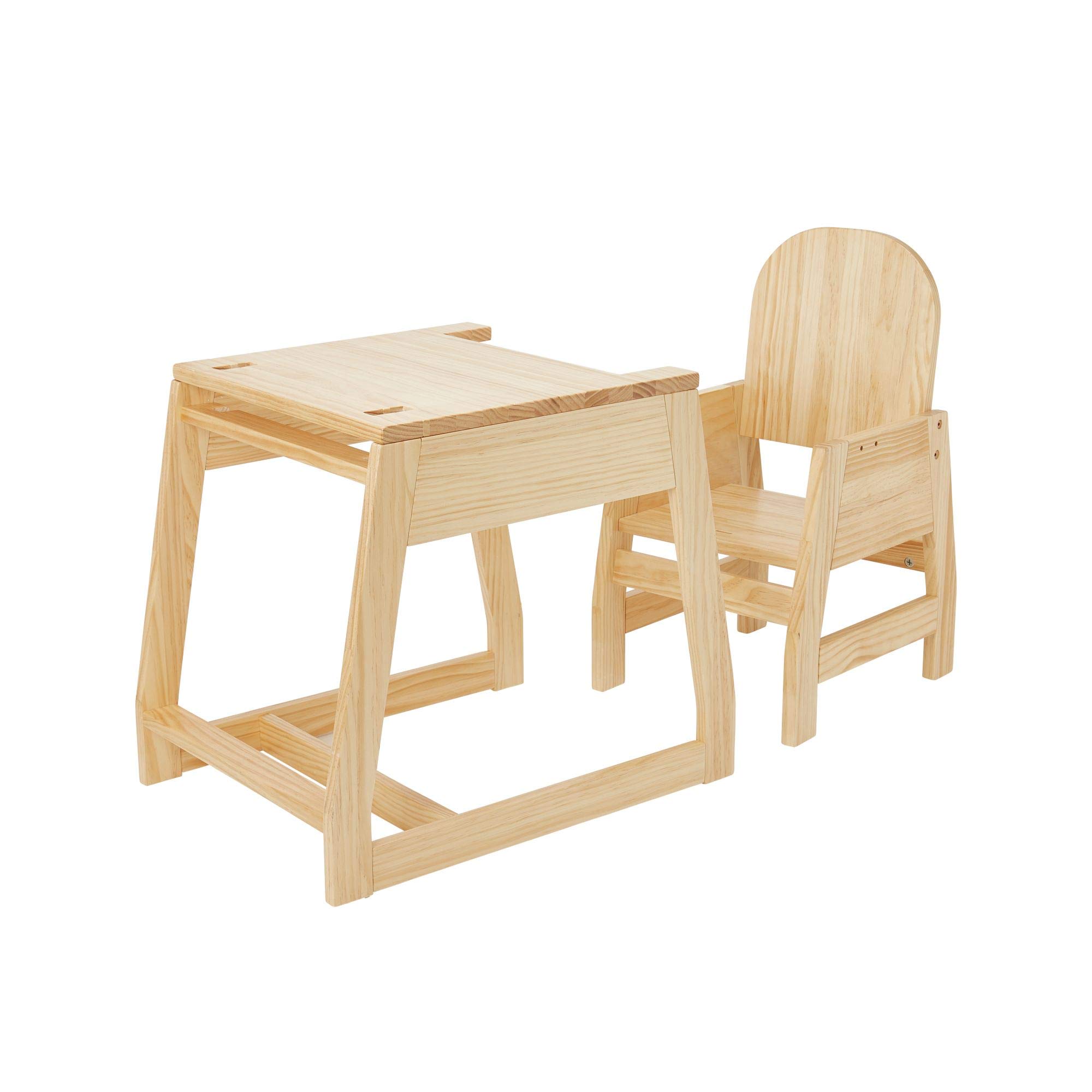wooden combination highchair