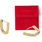 Hey Harper Hoop Earrings For Women Trendy - Lightweight Waterproof & Sweatproof Jewerly