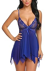 Avidlove Women Lingerie Lace Babydoll V Neck