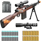 Bsyzyani Shell ejecting Kids with Foam Fake Shotgun Soft Bullet Toy Gun and for Realistic Dart Blaster Shooting Games Boys Birthday for Age8 9 10 12+ Year Old Kid Gift with Scope Sniper Rifle (Grain)