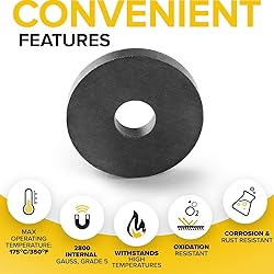 Heavy Duty Ring Magnets - Ultra Strong 1.2" Magnets