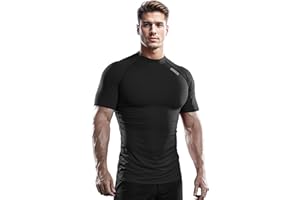 DRSKIN 3, 2 or 1 Pack Men's Compression Shirt Short Sleeve Top Baselayer Sports T-Shirt Athletic Running Active Workout